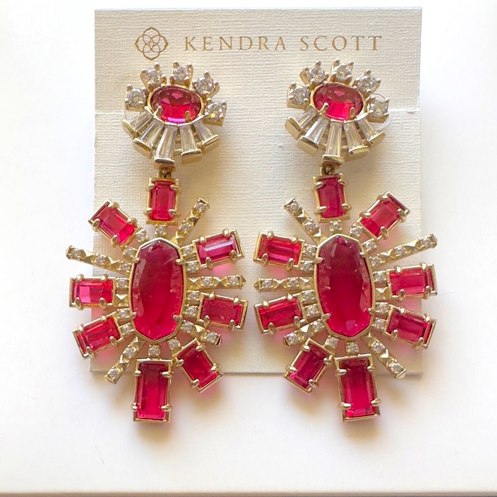 Kendra Scott Red Glenda Heriloom.